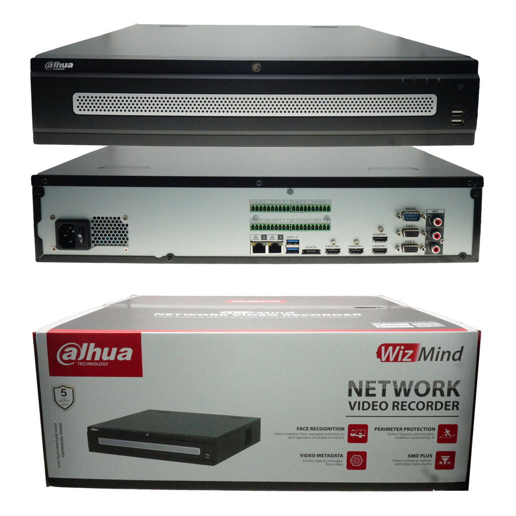 Original NVR608H-32/64/128-XI 32/64/128CH 2U 8HDDs  Network Video Recorder Supports EPTZ Face Detect