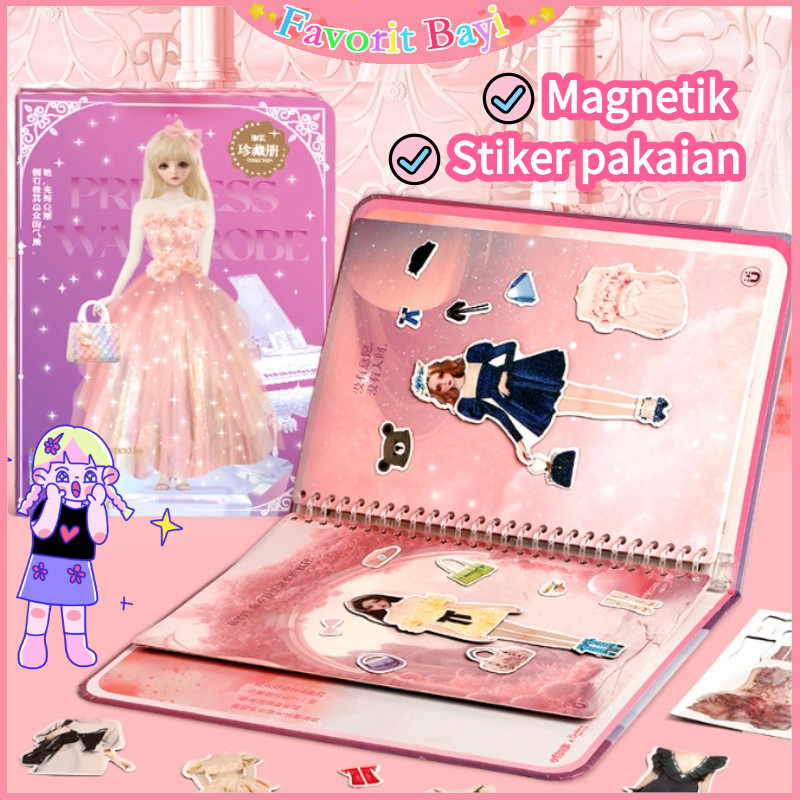 Magnetic Dress Up Toy Creative Magnet Dress Up Paper Dolls Puzzles Created Imagine Set