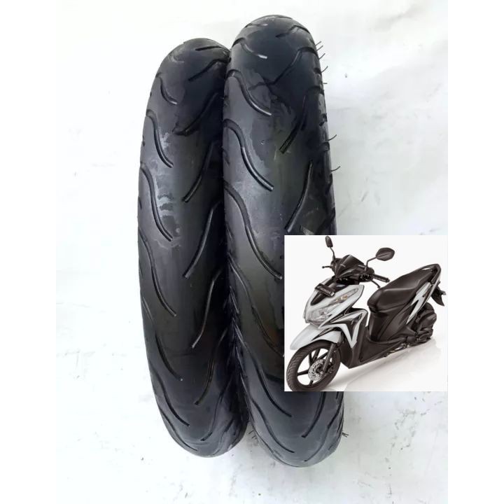 ASLI Ban vario techno 125 FI merk michelin PILOT STREET sepasang  tubles ring 14