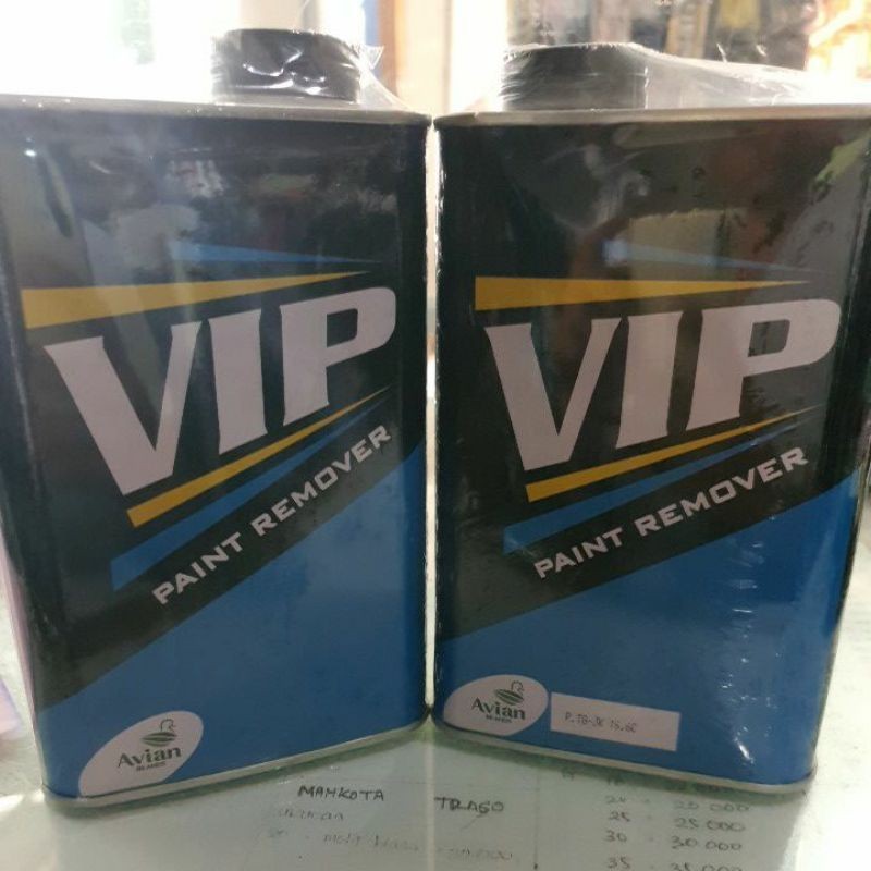 

PAINT REMOVER VIP 1 LITER 200cc PENGHILANG CAT KAYU BESI PENGHAPUS CAT