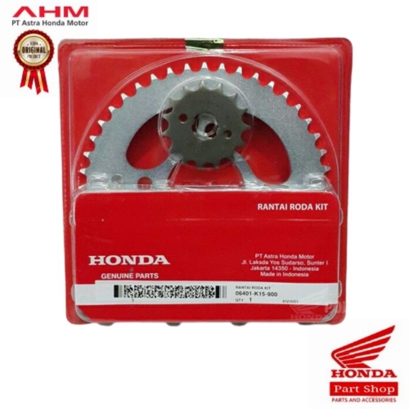 06401-K15-900 Gear Rantai Gear Set CB 150 R Old 2012 2014 Original AHM