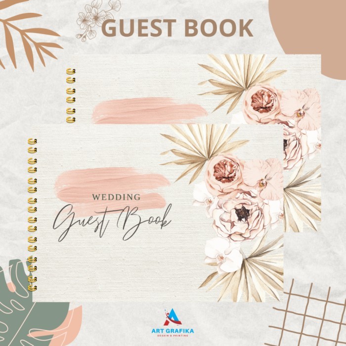 ... Buku Tamu Pernikahan / Guest Book / TEMA RUSTIC / NON CUSTOM