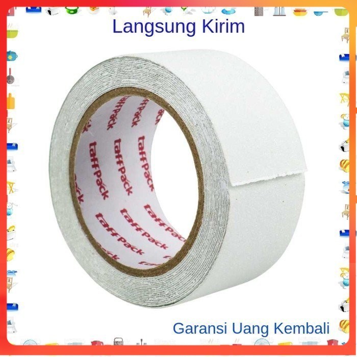 

NIKTO Tape Lakban Safety Grip Anti Slip - Transparan - 5m x 5cm