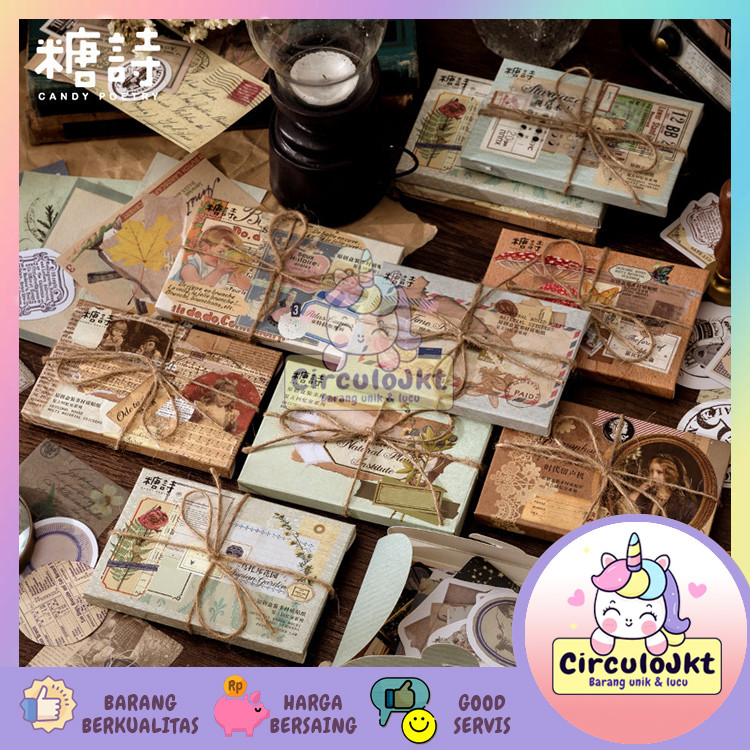 

Box isi 60PCS Deco sticker Paper Retro Dekorasi Jurnal Buku Harian