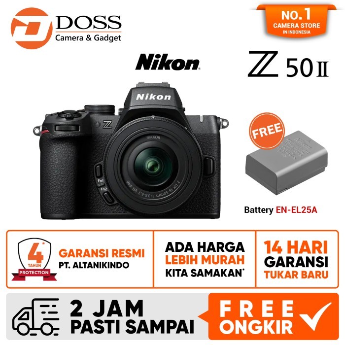 Nikon Z50 II Kit 16-50mm Mirrorless Camera Nikon Z50 Mark II Nikon Z50II