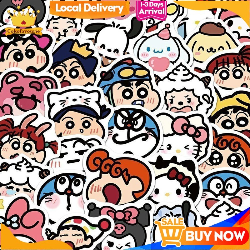 

✨COD Stiker Kartun Sanrio Stiker Scrapbook DIY Lucu Stiker Dekoratif Telepon -COK
