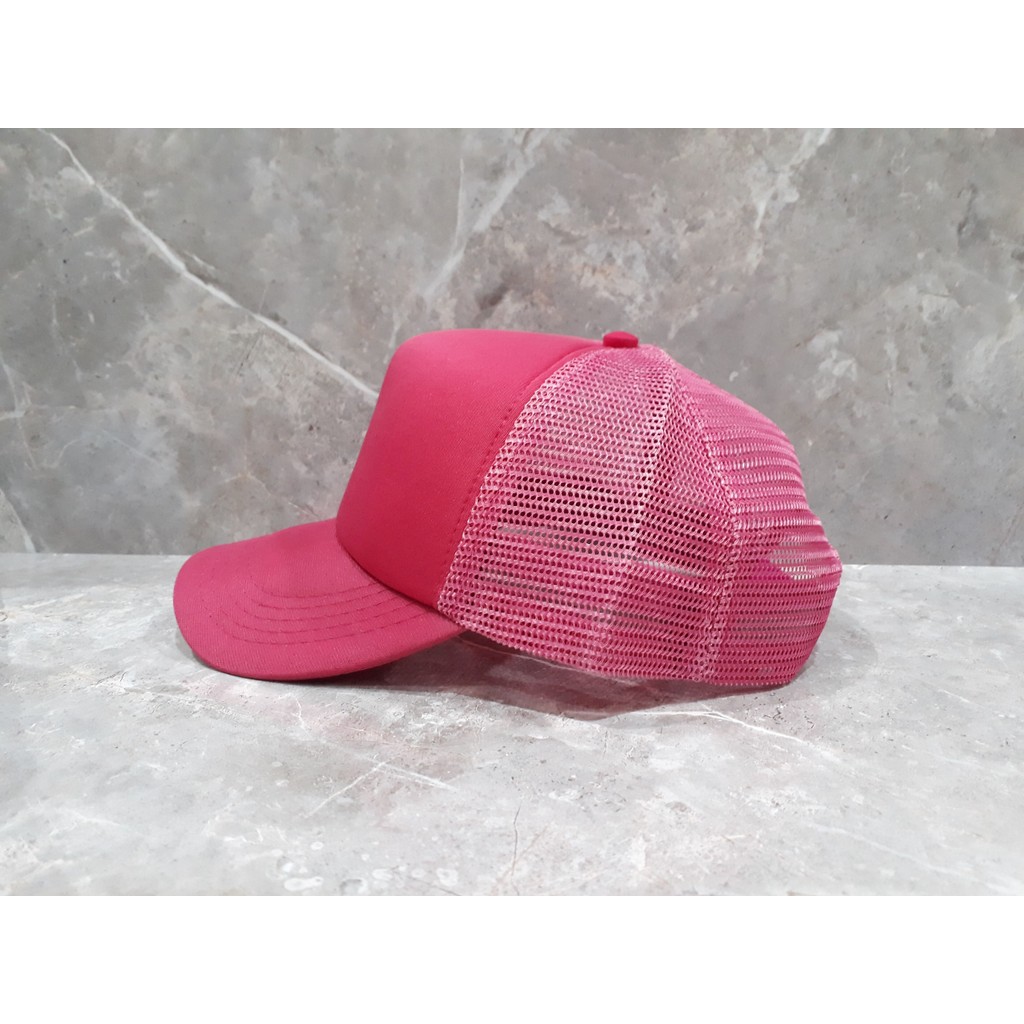 TOPI JARING TRUCKER BASEBALL POLOS PRIA WANITA DEWASA BISBOL CEWEK DISTRO COWOK LAKI LAKI WARNA HITA