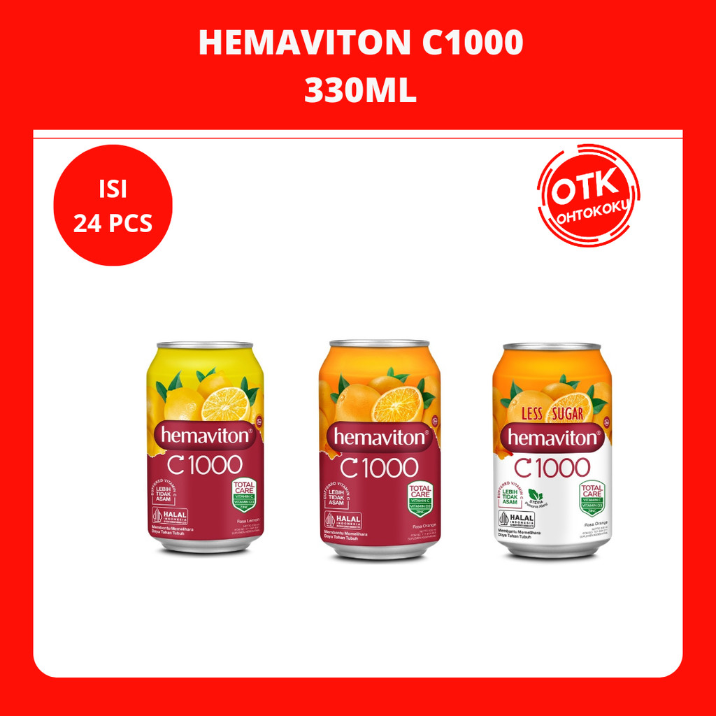 

Hemaviton C1000 330ml Kaleng x 24 pcs