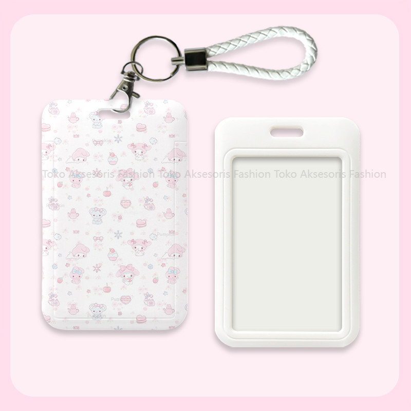 

id card holder tempat kartu lucu layer lanyard photocard aesthetic gantungan kartu nama tag cute nametag cari di lanyard 048
