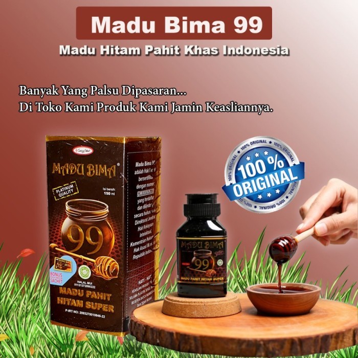 

MADU BIMA 99 ( MADU PAHIT HITAM SUPER ) 150 Ml TERMURAH