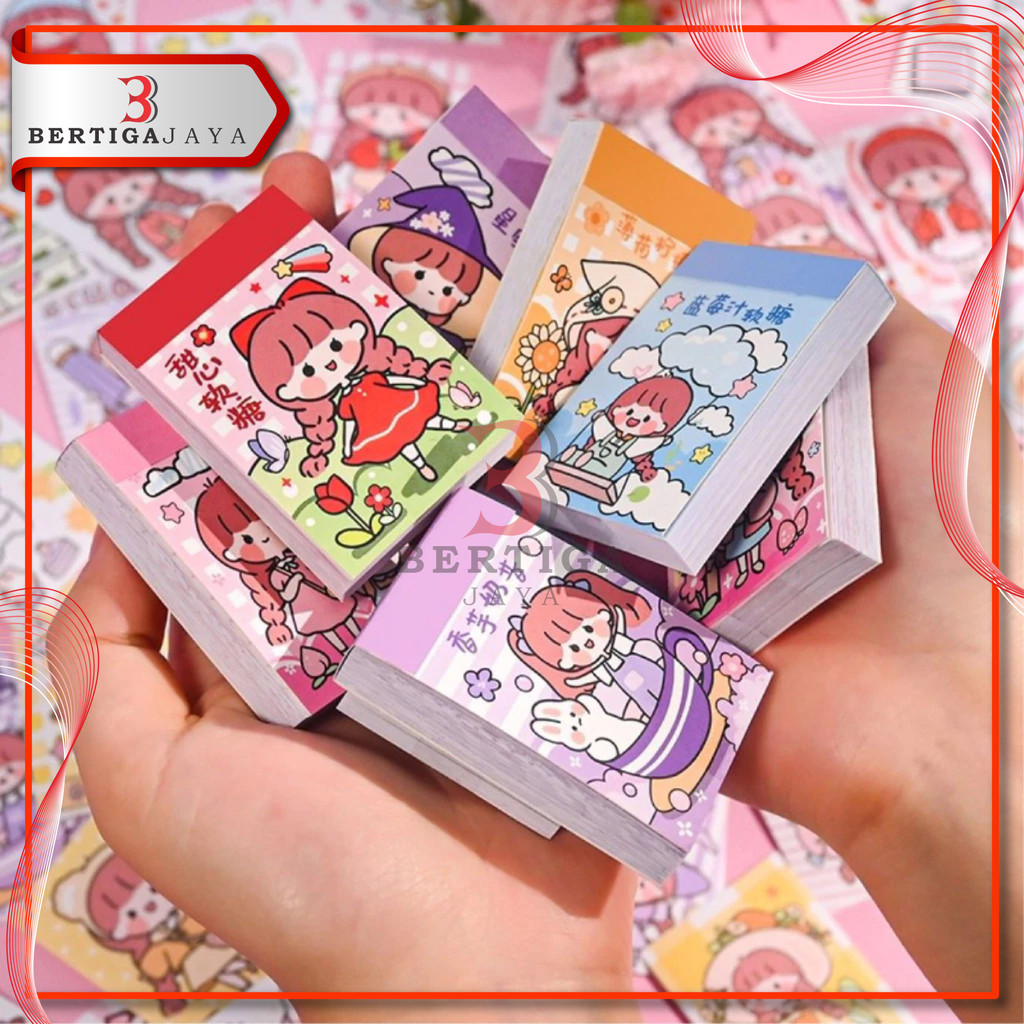 

BJ Stiker Buku Kecil Mini Note Washi Karakter Anak Kecil (24 LEMBAR)