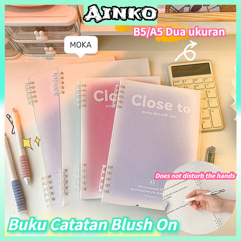 

Buku Binder A5 B5 / Loose Leaf Notebook Notepad / Notebook Aesthetic Korea Besar / Buku Jurnal / Buku Catatan Lucu / Sampul Buku Aesthetic / Buku Tulis Sekolah