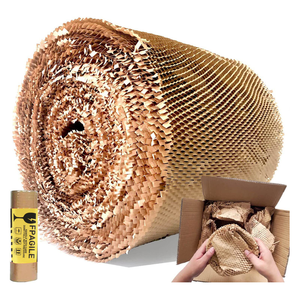

SMVP Honeycomb kraft paper roll Multiple widths 5m Length Diy Decorative Gifts Packing Material Wedding Moving materials