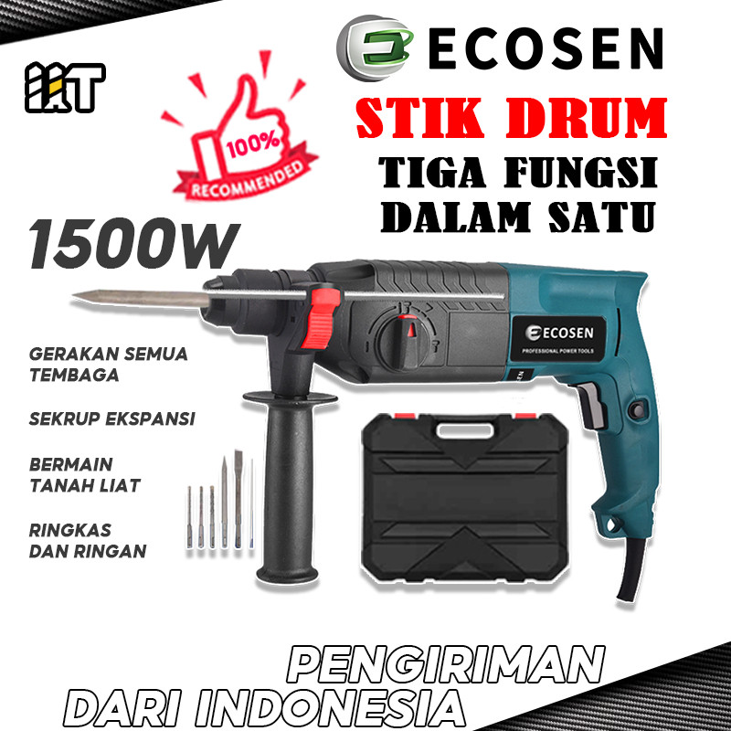 ECOSEN Hammer Drill Bor Rotary Mesin Bobok Beton Jack Hammer Drill Mesin Bor Beton Bor Drill Beton M