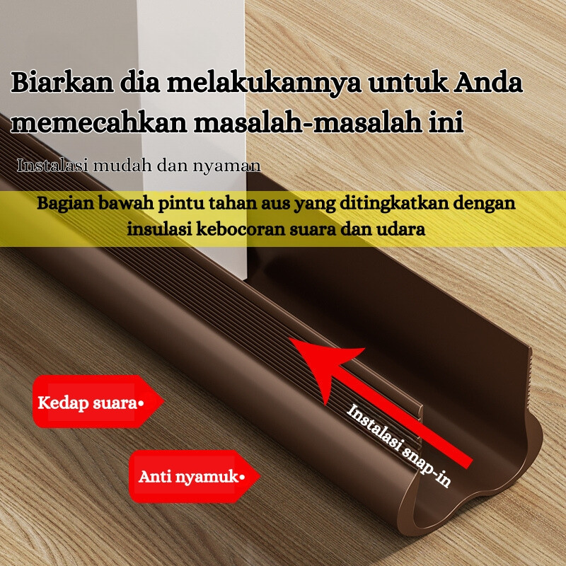 PVC Penahan Pintu Penutup Celah Bawah Pintu Penghalang Debu Binatang Kecil Serangga Anti Kecoa