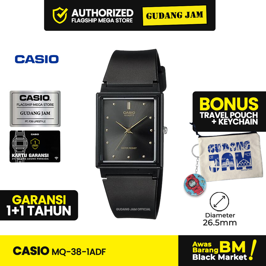 Jam Tangan Casio MQ-38-1ADF MQ-38-1A MQ-38 MQ38 MQ 38