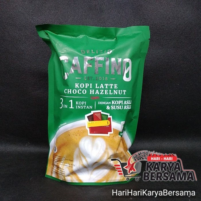 

DELIZIO CAFFINO KOPI LATTE CHOCO HAZELNUT BAG 10'S X 20GR