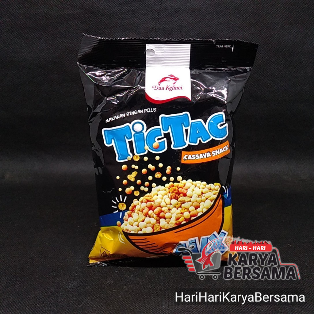 

MAKANAN RINGAN KACANG PILUS CAP DUA KELINCI TIC TAC MIX 80GR