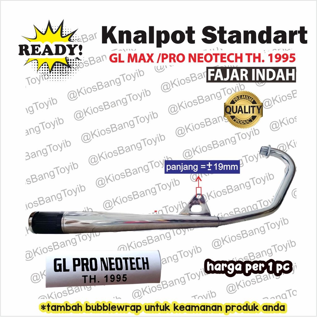 Knalpot Standart Standar ORIGINAL Honda GL MAX / PRO NEOTECH (Fajar Indah)