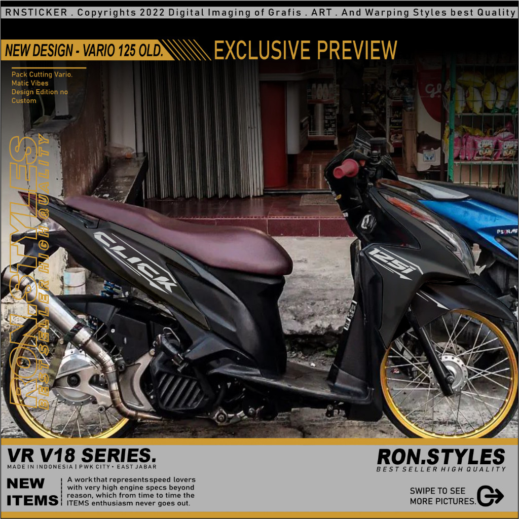 STRIPING  CUTTING STICKER STRIPING VARIASI VARIO 125 OLD STRIPING VARIASI VARIO LAMA STIKER VARIO 12