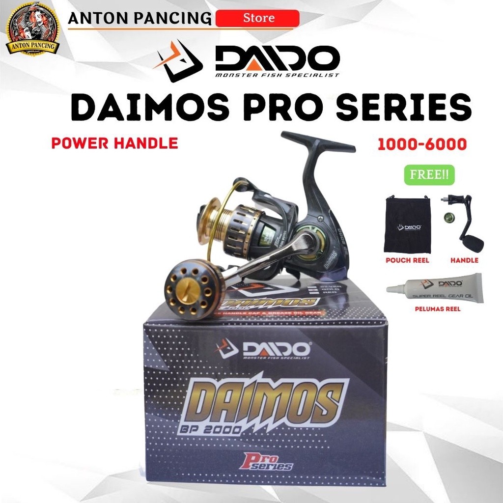 REEL PANCING DAIDO DAIMOS PRO SERIES 11 BEARING 1000 2000 3000 4000 6000 POWER HANDLE FREE GREASE