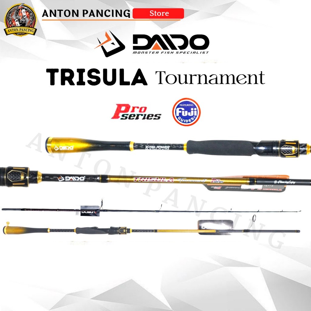 Joran Pancing Daido Trisula Tournament Pro Series 165,180 cm Fuji Carbon Solid 10-20lb 15kg