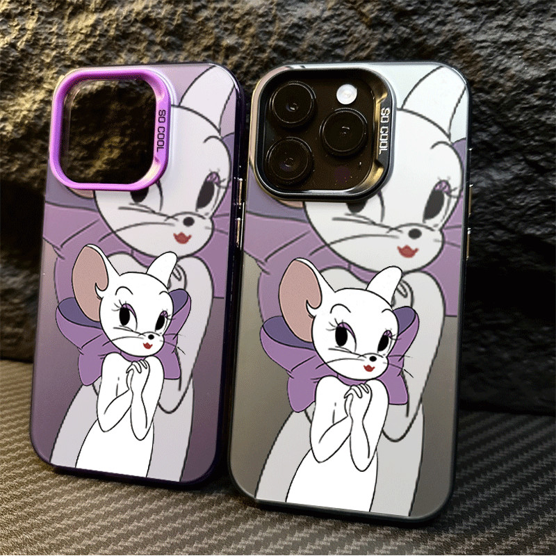 Casing hp ponsel anti jatuh kucing putih cocok untuk iPhone 13 15 Pro Max ibox XR 15 11 15 Pro 16 11