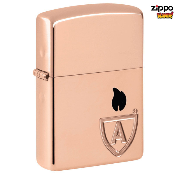 Zippo Armor Solid Copper with Logo - Zippo Lighter Original