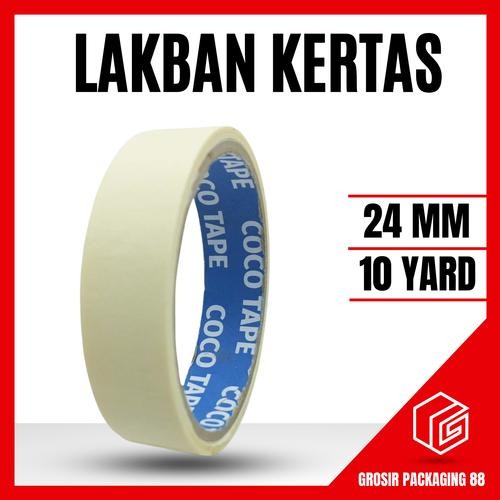 

Lakban Kertas Masking Tape Selotip Kertas 24mm x 10y 1 inch 10 yard