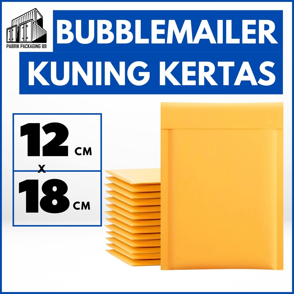 

Amplop Bubble Mailer Wrap 12x18 cm Kertas Premium Quality MURAH Amplop Bubble Mailer Ukuran 12x18 cm Kertas Premium Quality MURAH