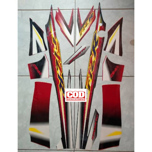Striping fiz r 2003 sporty hitam merah kualitas super premium