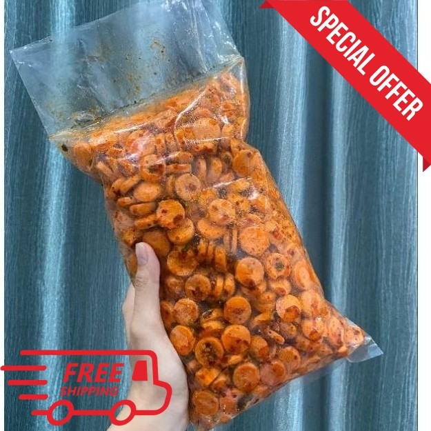 

sosis goreng renyah pedas daun jeruk