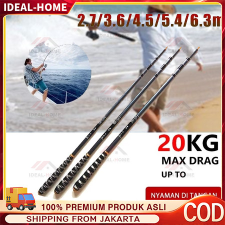 4.5M joran tegek super kuat 10kg / joran tegek / tegek 450 murah ringan kuat / tegek pancing super k