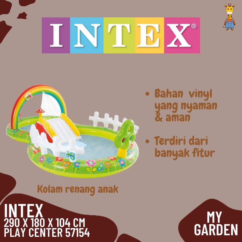 INTEX Kolam Renang Anak My Garden Play Center 57154 - Kolam Renang Anak