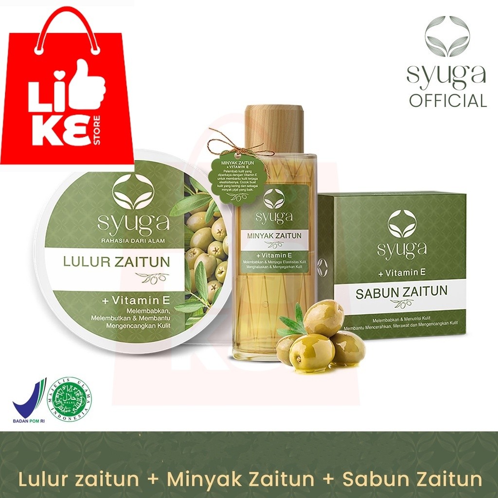 Syuga (Minyak Zaitun/Sabun/Lulur) ZAITUN - MURAH