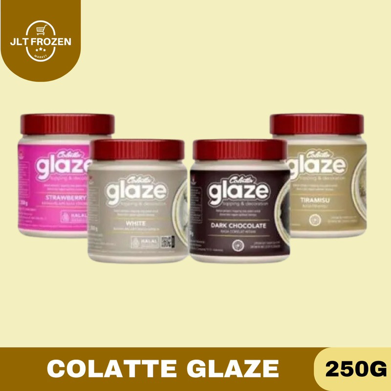 

Colatta Glaze Topping Donat / Kue / Cake rasa dark / White Coklat / Tiramisu / Strawberry - 250g