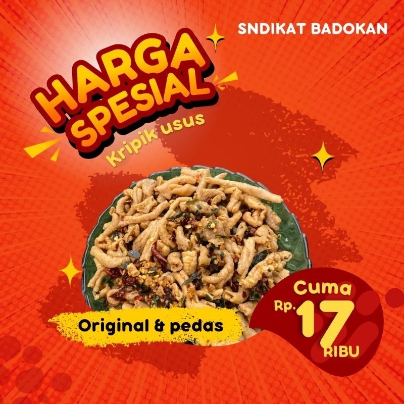 

COD kripik bayar di tempat 1000gram / 1 kilor kripik usus pedas daun jeruk sindikat badokan gurih Trusted