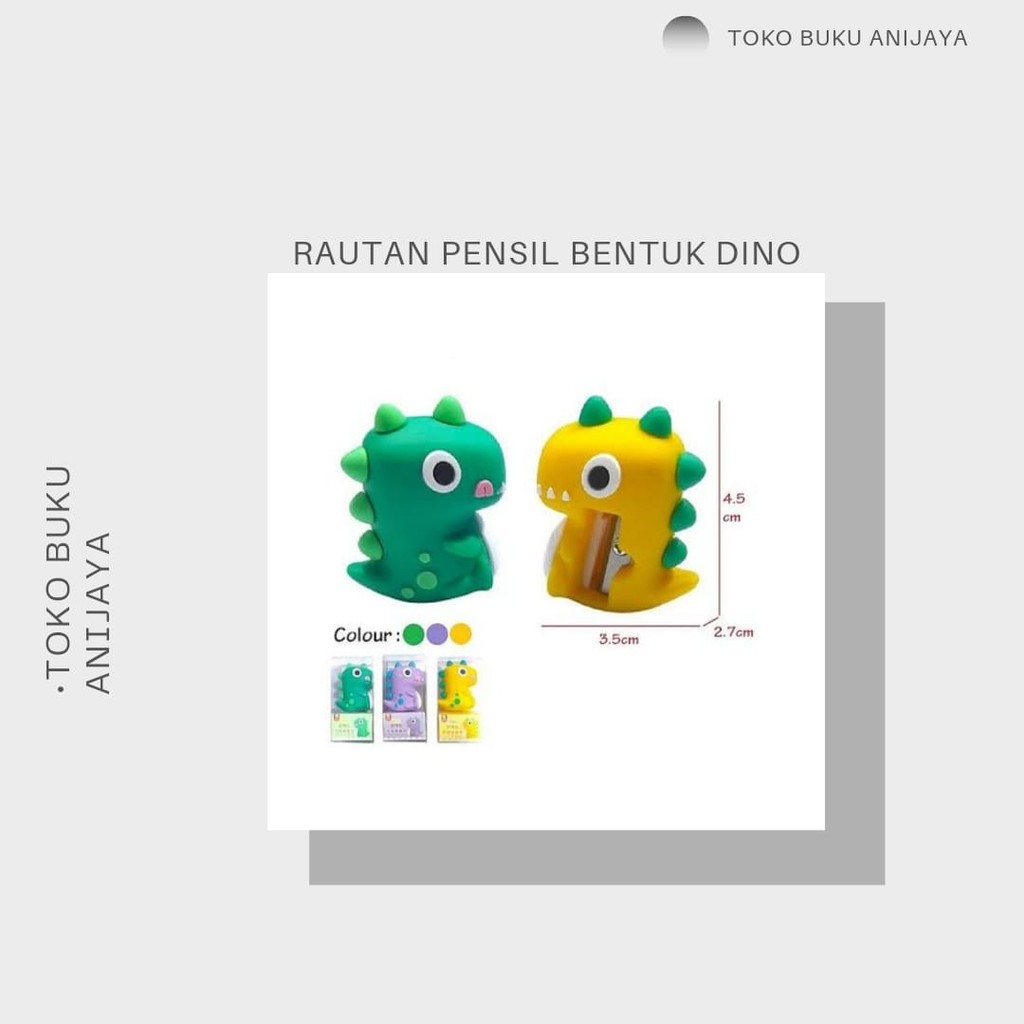 

RAUTAN PENSIL BENTUK DINO BAGUS DAN LUCU,RAUTAN VIRAL Stationery