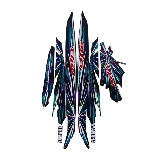 List Body Motor Stiker Sticker Striping Ori Mio Sporty 2008 Hitam Biru Terlaris Termurah Terbaik