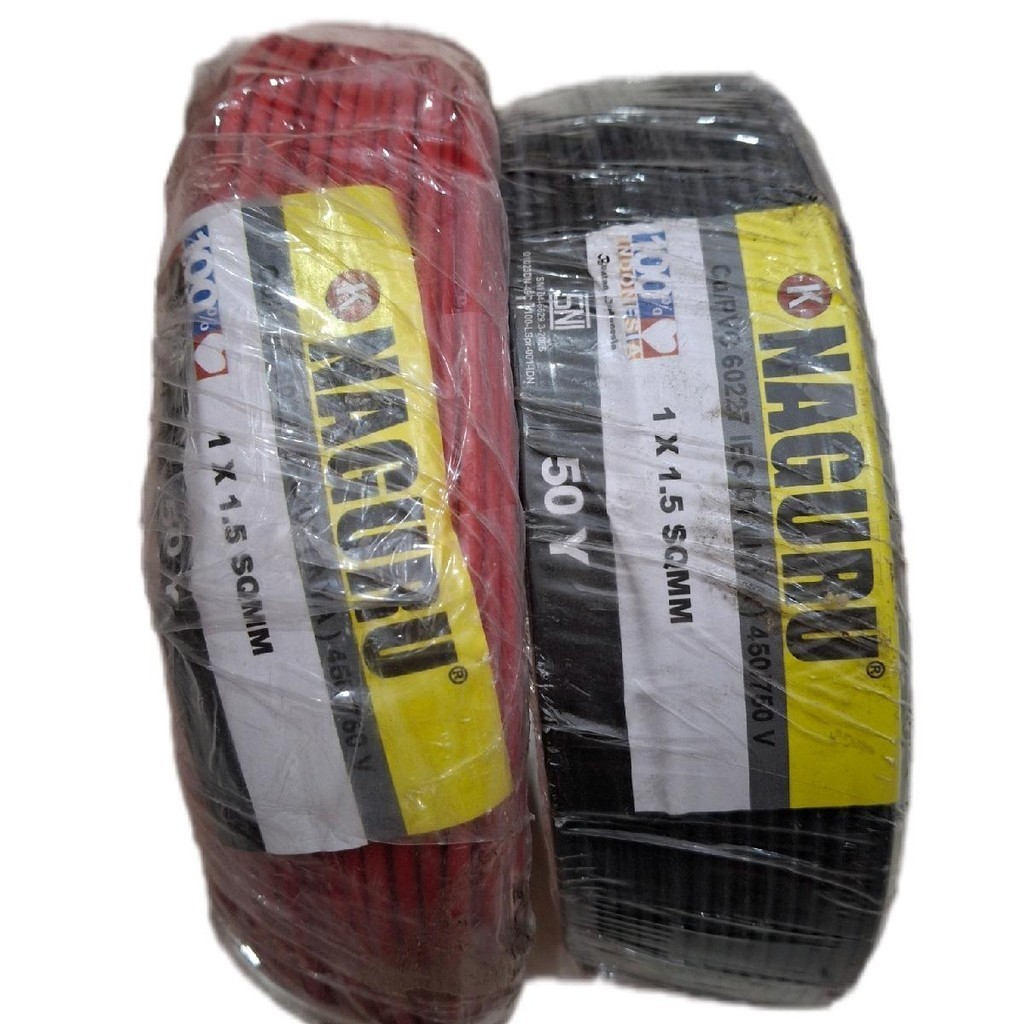 Kabel NYA  Naguru 1× 1,5mm 50 Y  Kabel Tunggal Naguru 1×1,5mm 50yard