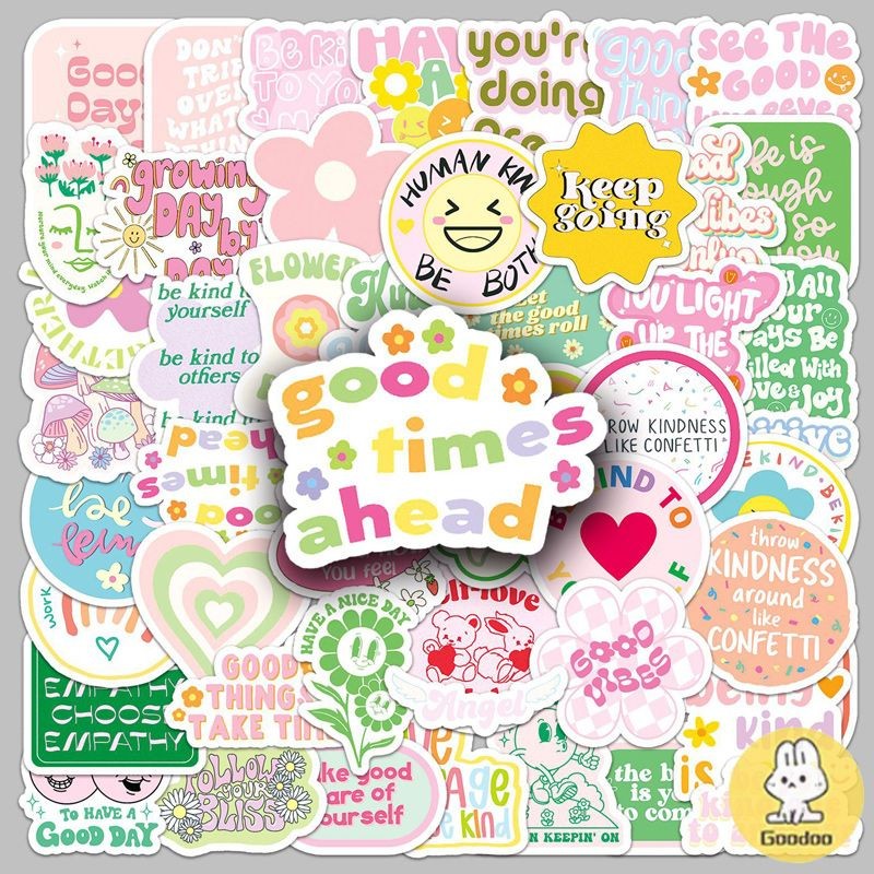 

[COD] Inspiratif Stiker Dekorasi Koper Stiker Bahasa Inggris Tahan Air Stiker Akun Ponsel -GD