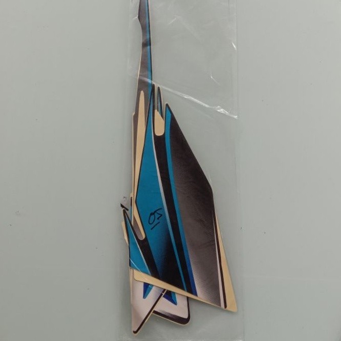 striping sticker Honda Tiger cw lama 2005 hitam biru honda tiger