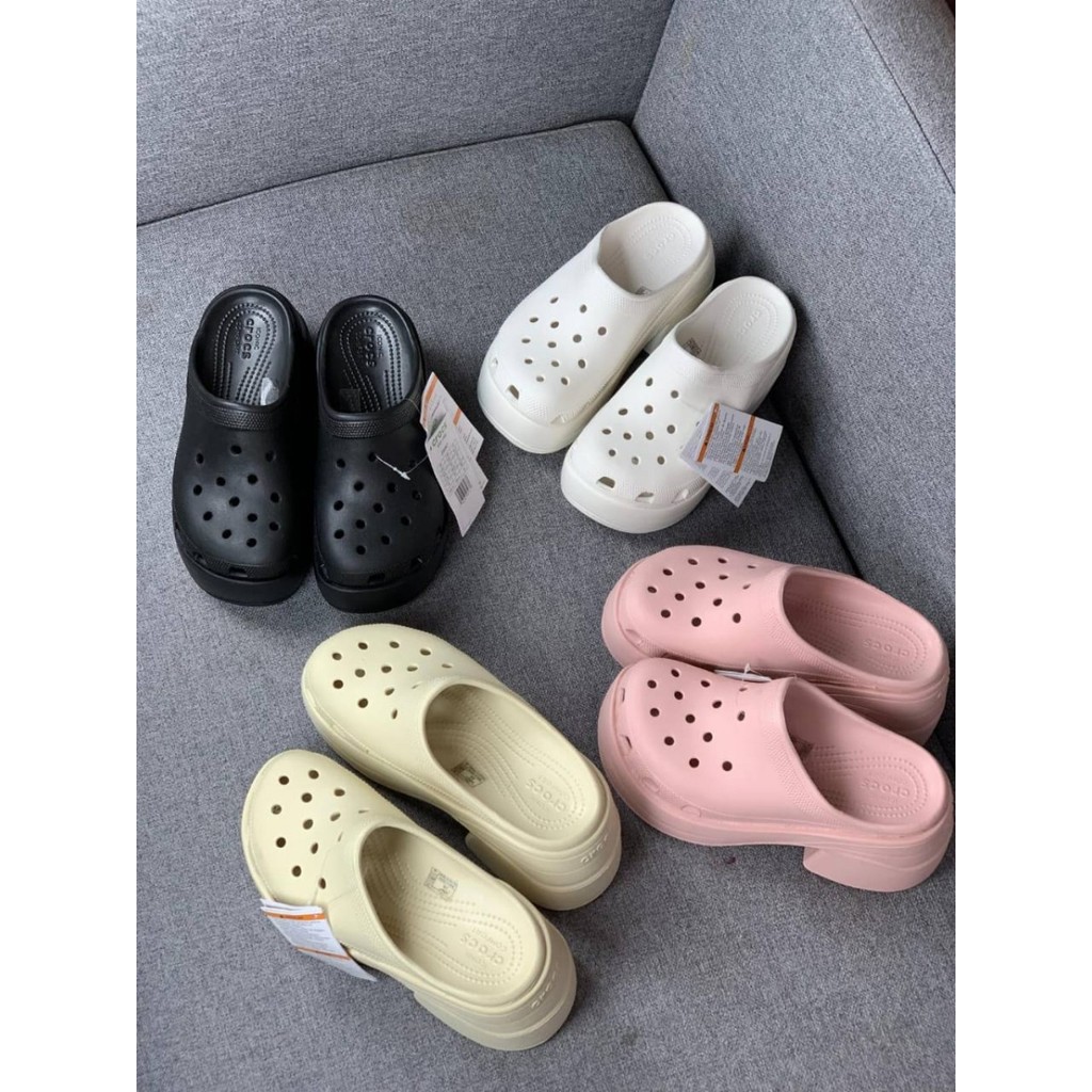 LM SANDAL WANITA CROCS CRS013 SENDAL SLIP ON HEELS LADIESMART
