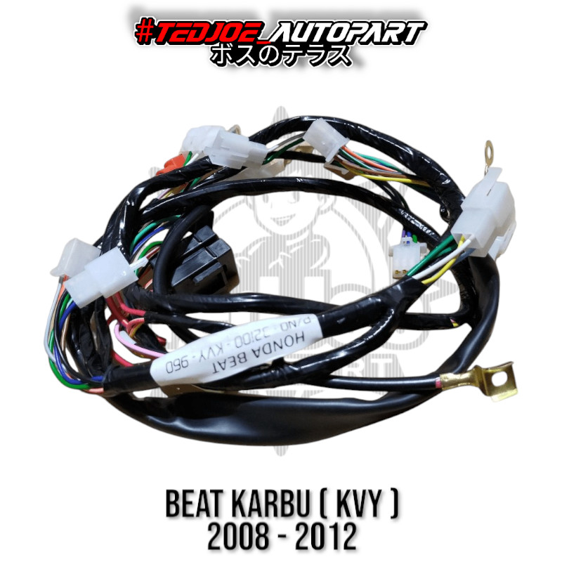 Kabel Body Beat Karbu Full Set Tahun 2008–2012 | Kode Part KVY | Kabel Body Utama + Kabel Speedomete