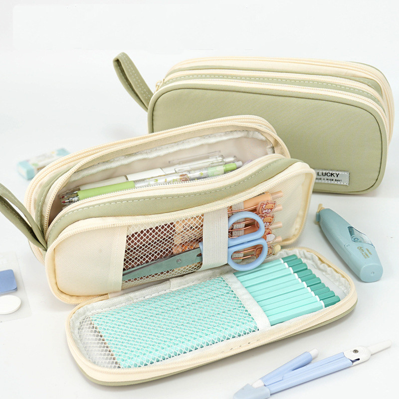 

TXS56 Pen Pencil Case Kotak Tempat Pensil Water Resistant Macaron Color TKM