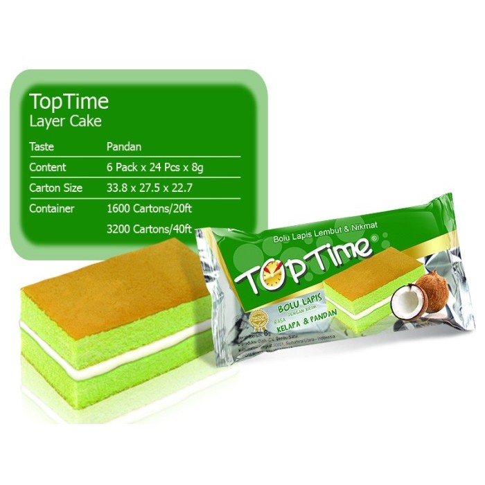 

New Item TOP TIME LAYER CAKE PANDAN ISI 24S (8G)