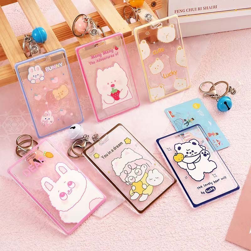 

Name Tag Lanyard ID Card Holder Acrylic Case ID Card Name Card Holder Transparant 1017