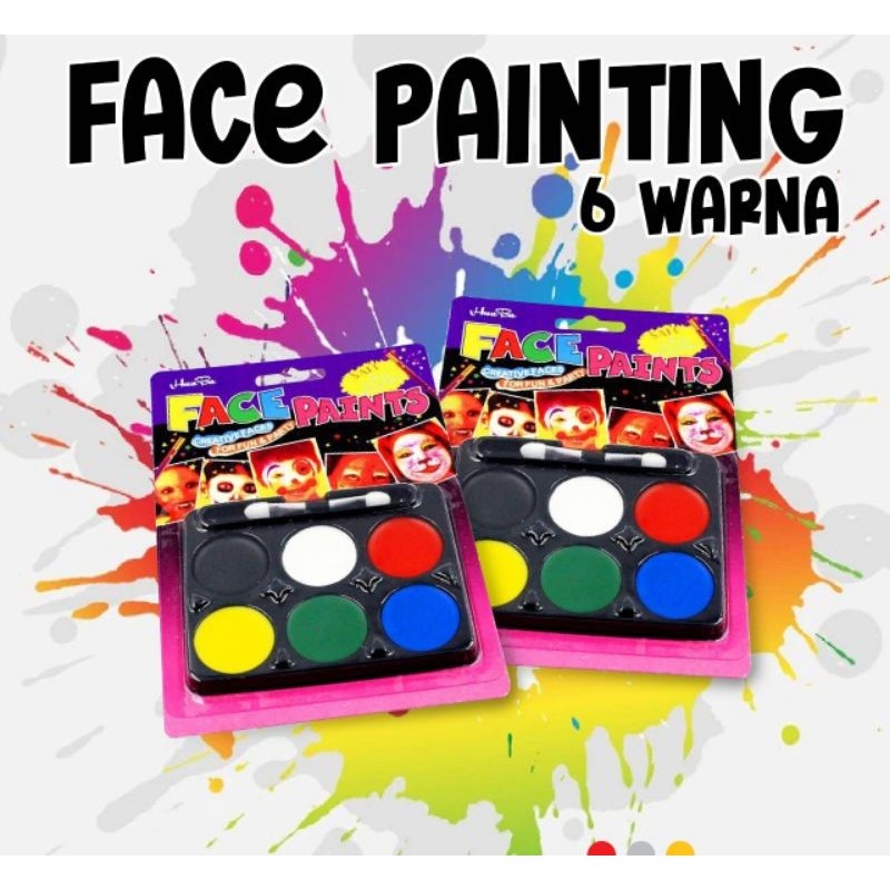 

(acc ptk) Face Painting Murah Cat Muka Badan Murah Body Paint Kostum Haloween