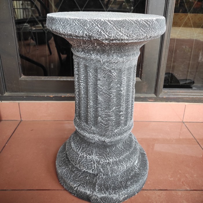 standing penyangga kaki pot semen D30cm T40cm - bulat