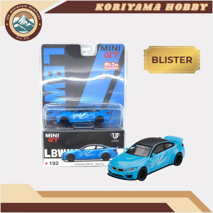 Mini GT 192 Mijo Exclusive  LB Work BMW M4 Baby Blue MiniGT